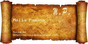 Meila Pamina névjegykártya